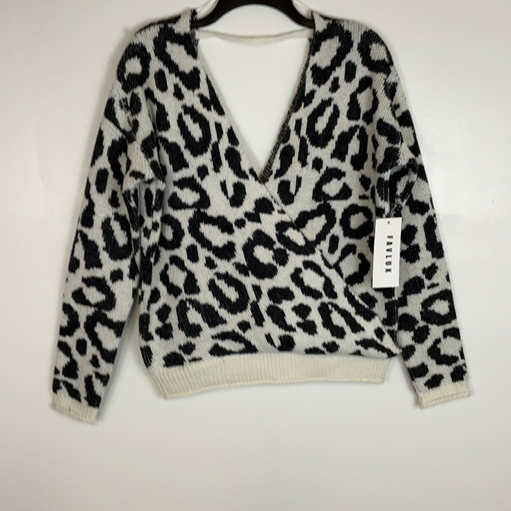 Favlux Fashion Leopard Print Sweater - Medium